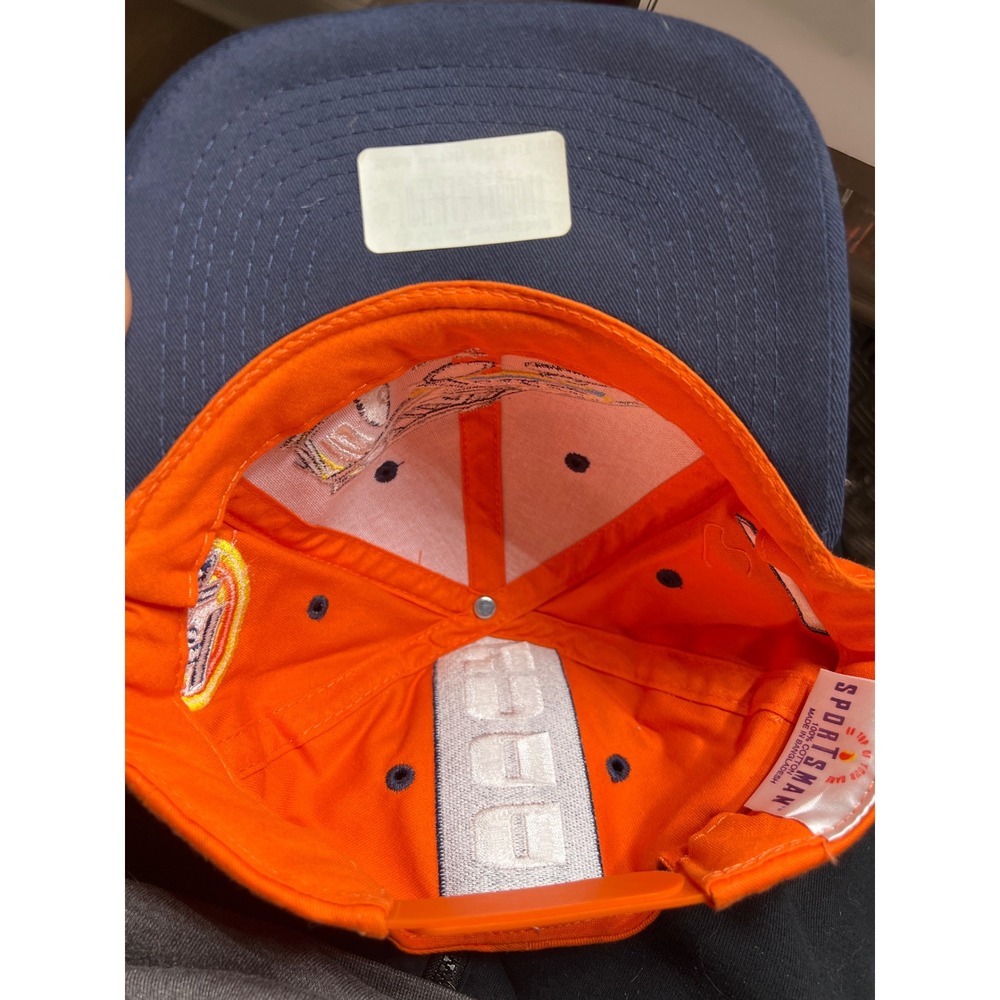 NASCAR Ricky Rudd Tide Racing Hat Orange Navy Blue Ford Taurus Snapback Cap - Picture 6 of 6